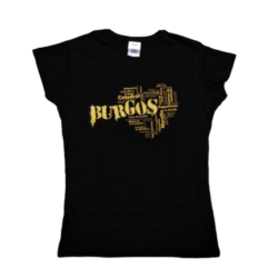 CAMISETA MUJER CORAZON LETRAS BURGOS