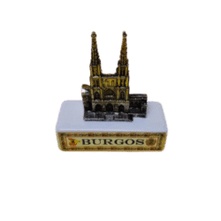 FACHADA PRINCIPAL CATEDRAL DE BURGOS BASE AZULEJO 7,5X7X3CM
