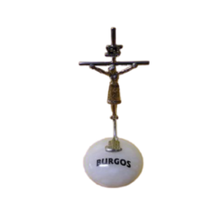 CRISTO DE BURGOS BASE ALABASTRO (sobre alabastro Burgos)