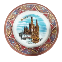 PLATO BARRO CON CATEDRAL 26,5 CM