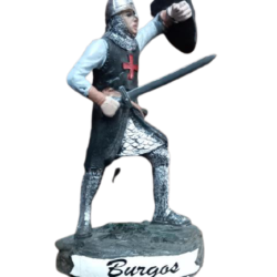 TEMPLARIO NEGRO EN LUCHA 11 CM