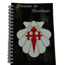 LIBRETA NEGRA CONCHA BLANCA