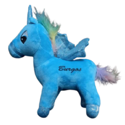 PELUCHE UNICORNIO AZUL