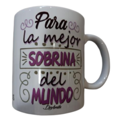 TAZA PARA LA MEJOR SOBRINA DEL MUNDO