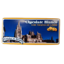 CHOCOLATE BLANCO CON TROZOS DE LIMÓN
