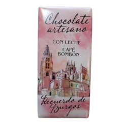 CHOCOLATE ARTESANO CON LECHE AL CAFÉ BOMBON